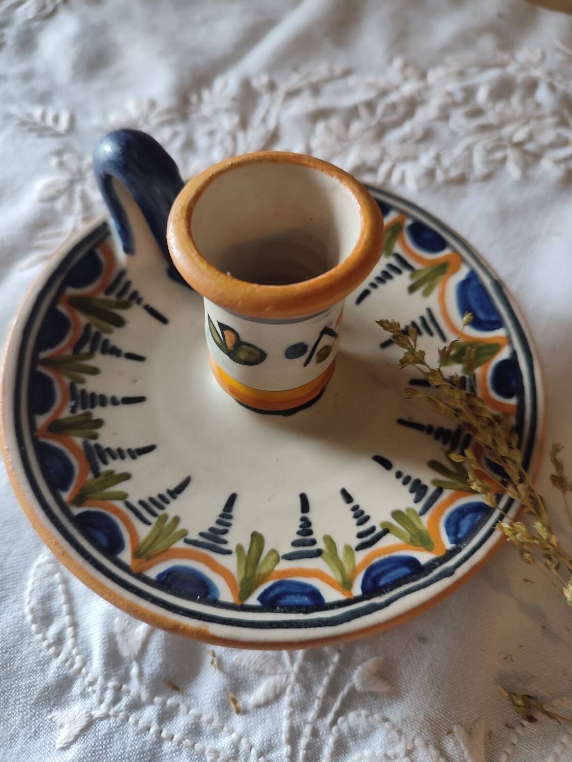 Vintage ceramic cellar rat candle holder from Talavera 🇪🇦