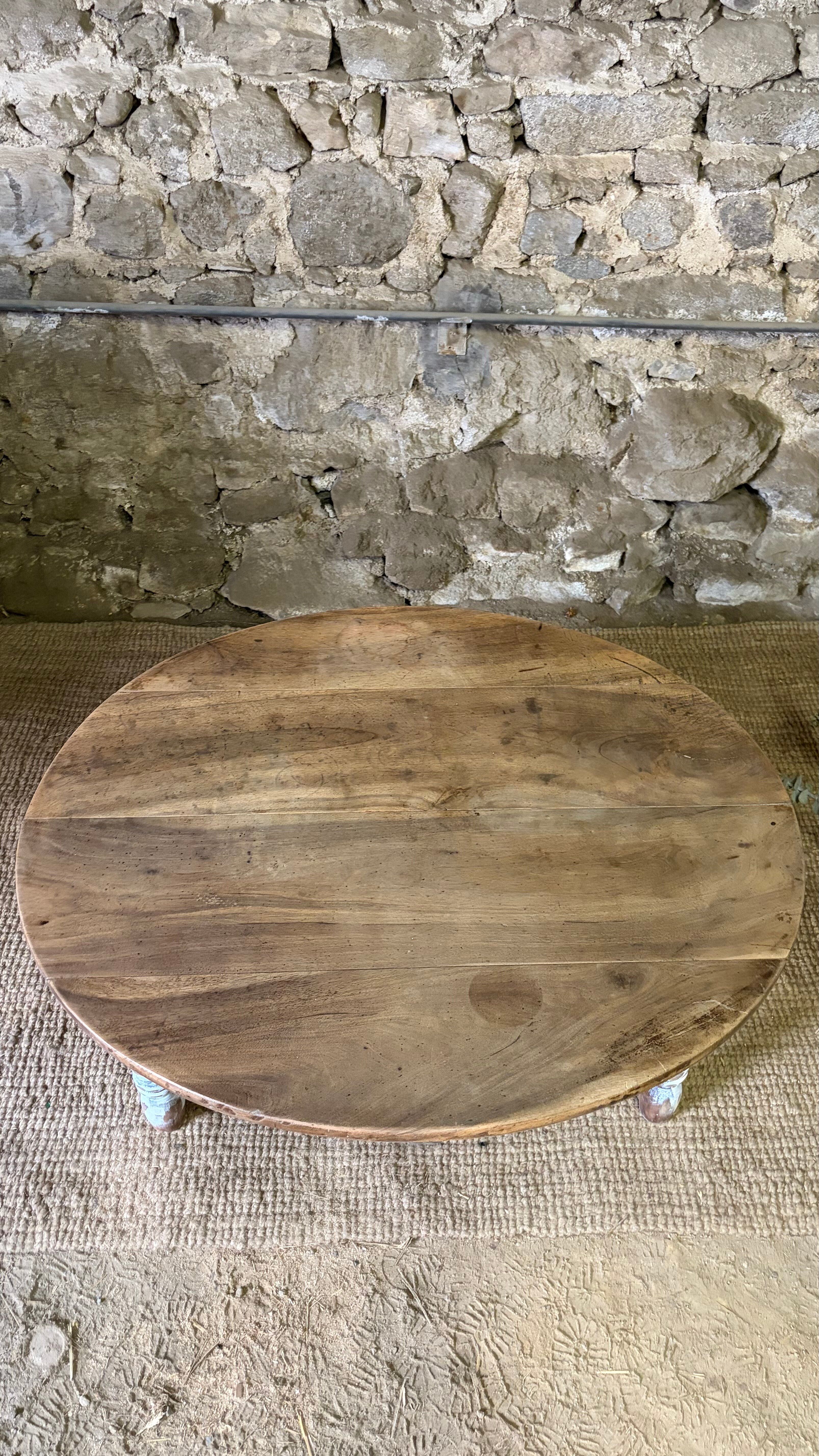 Table basse ovale bois