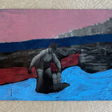 Bold pastels on old photo - Hasting 1928