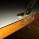 Secrétaire bureau vintage  4 pieds compas années 50