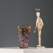 Vintage Murano glass vase, made in Italy, 20th century.