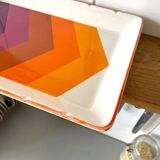 Gien dish in enamelled porcelain - service "Arrows"