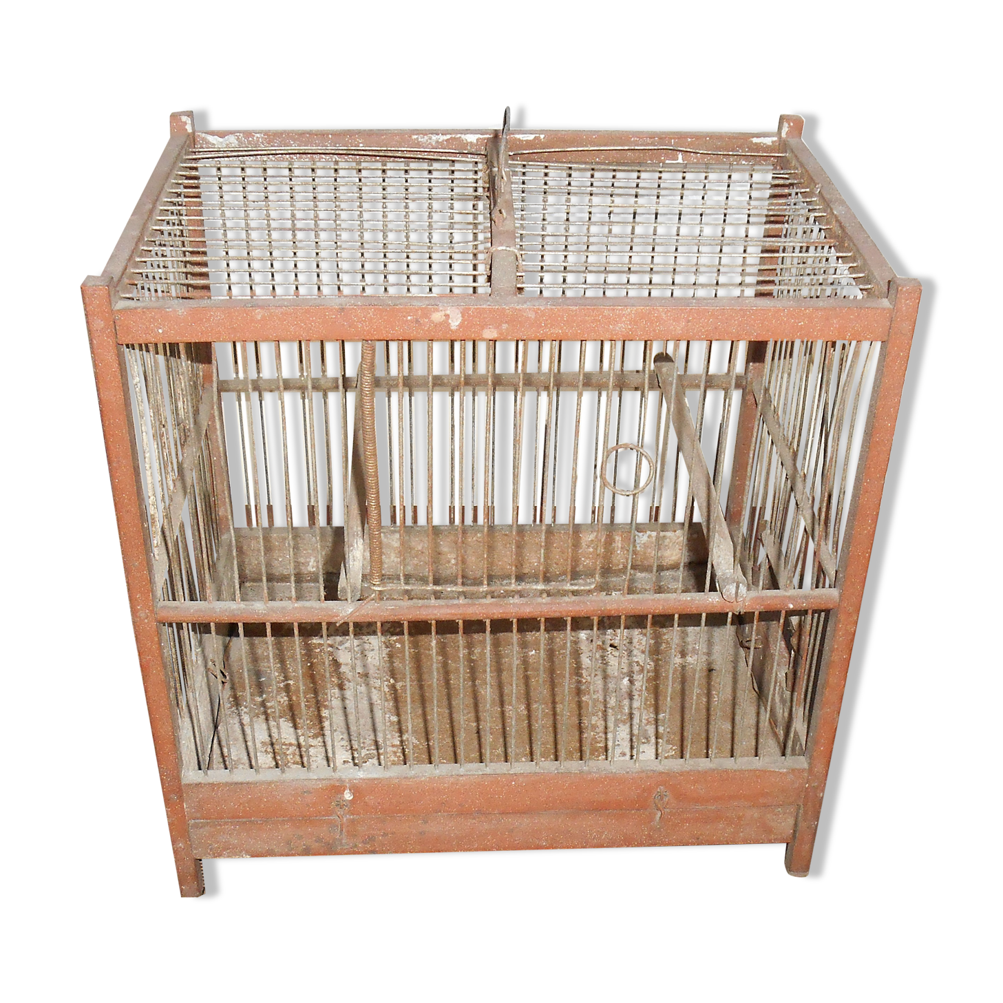 Wooden bird cage