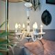 Vintage Murano chandelier in Venetian blown glass