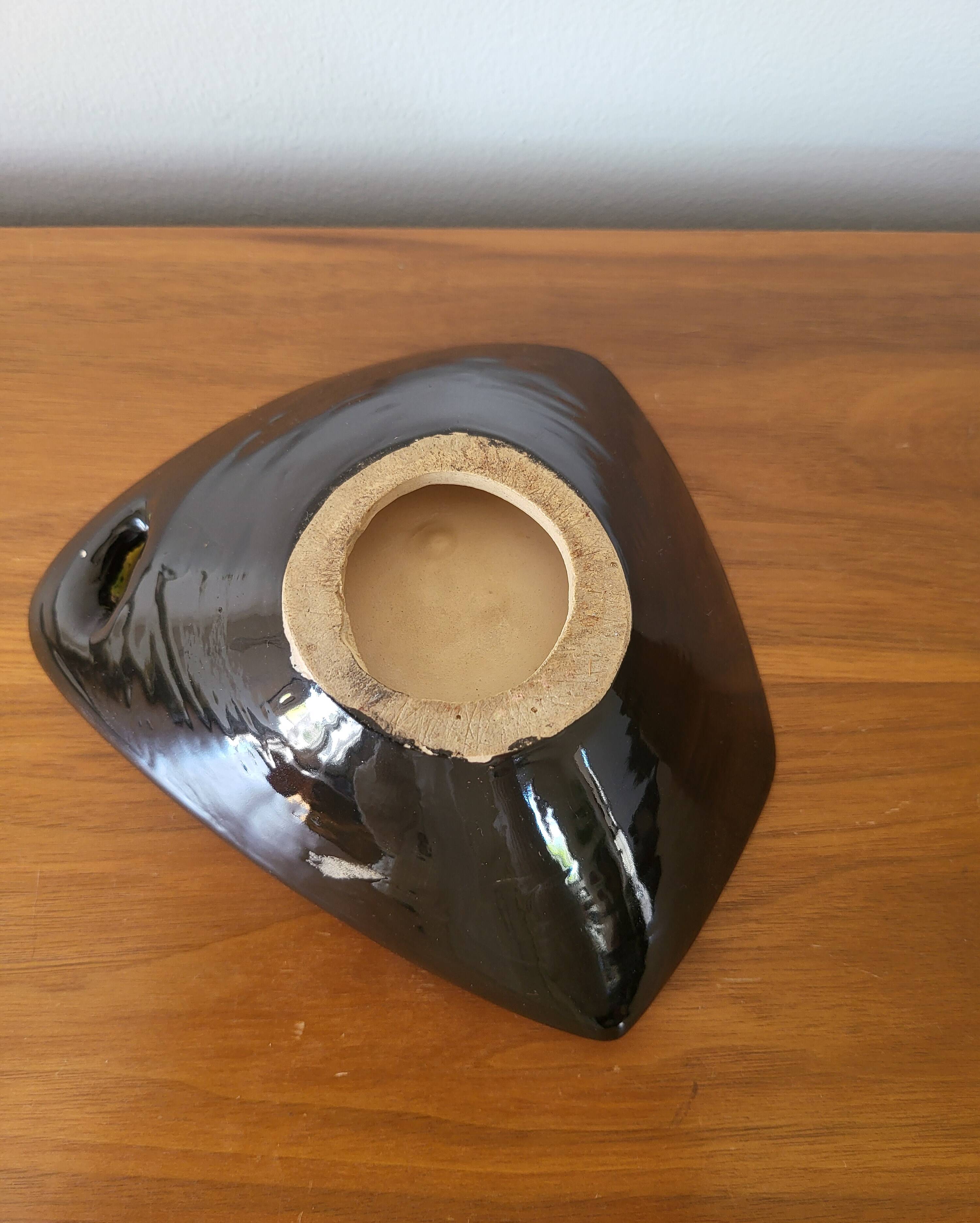 Vintage Ceramic Ashtray Pocket Tray