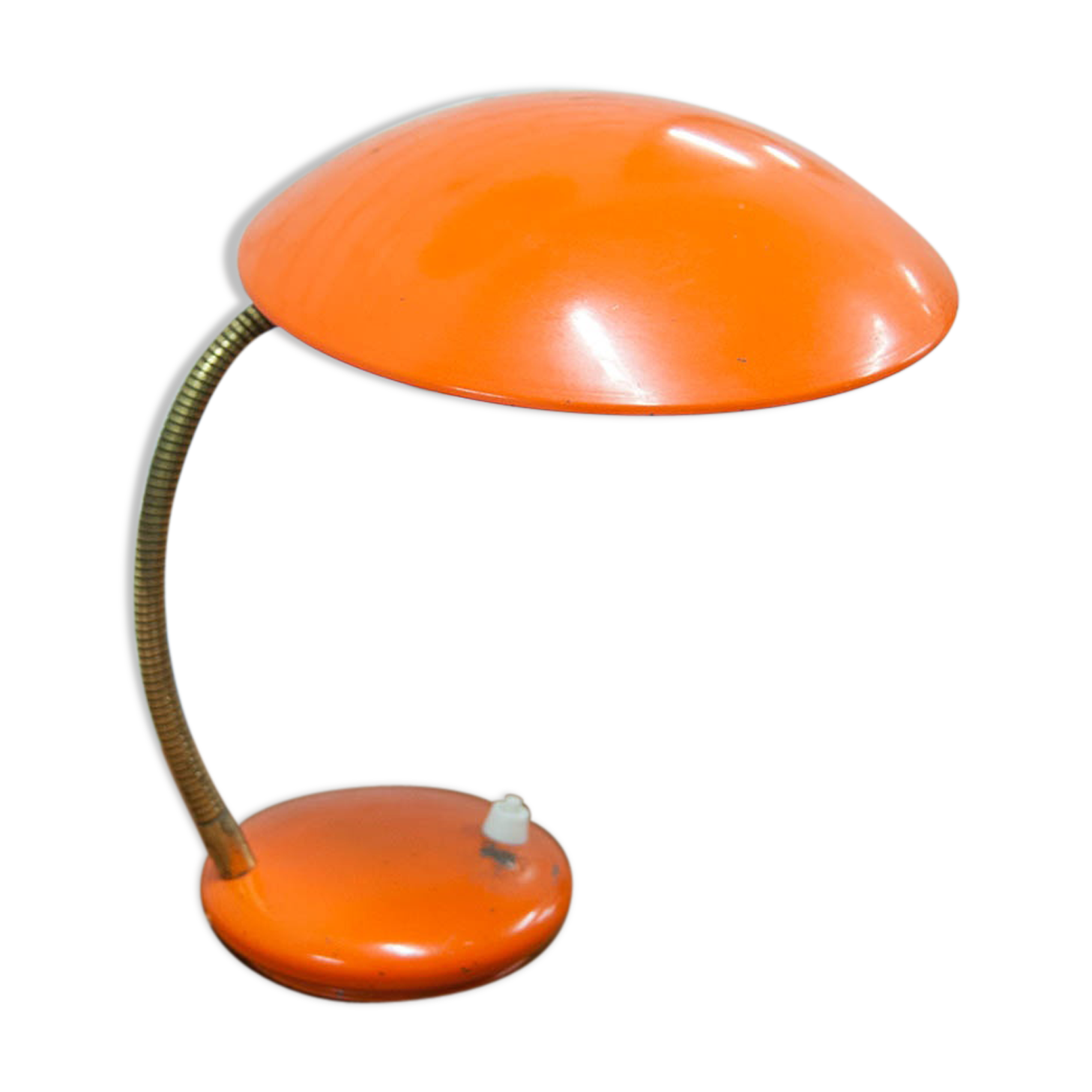 Vintage bedside lamp orange