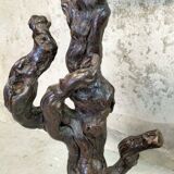 Vine wood floor lamp