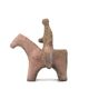 Cavalier on horseback sculpture in reconstituted stone, 1960s Marini style.