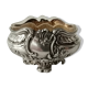 Former silver salt shaker miner punches rock dirt silver and 19th century glass