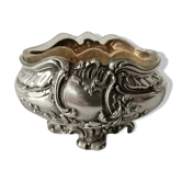 Former silver salt shaker miner punches rock dirt silver and 19th century glass
