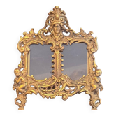 Pair of Gilt Brass Rococo Picture Frames, Antique Decorative Wall & Table Frame