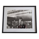 Air France cargo photograph at Orly, vintage 1970s, framed 53 x 43 cm.