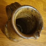 Small pitcher vase in pyrite stoneware