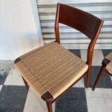 Set of 5 chairs from the 50s designed by Georg Leowald