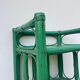 Table de chevet en rotin vert vintage