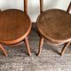 Set of 4 Fischel bistro chairs in bent wood gendarme hat 1920