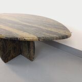 Vintage 70s Oval Marble Coffee Table