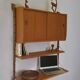 Ergo teak wall shelves, Vintage Scandinavian 1960s