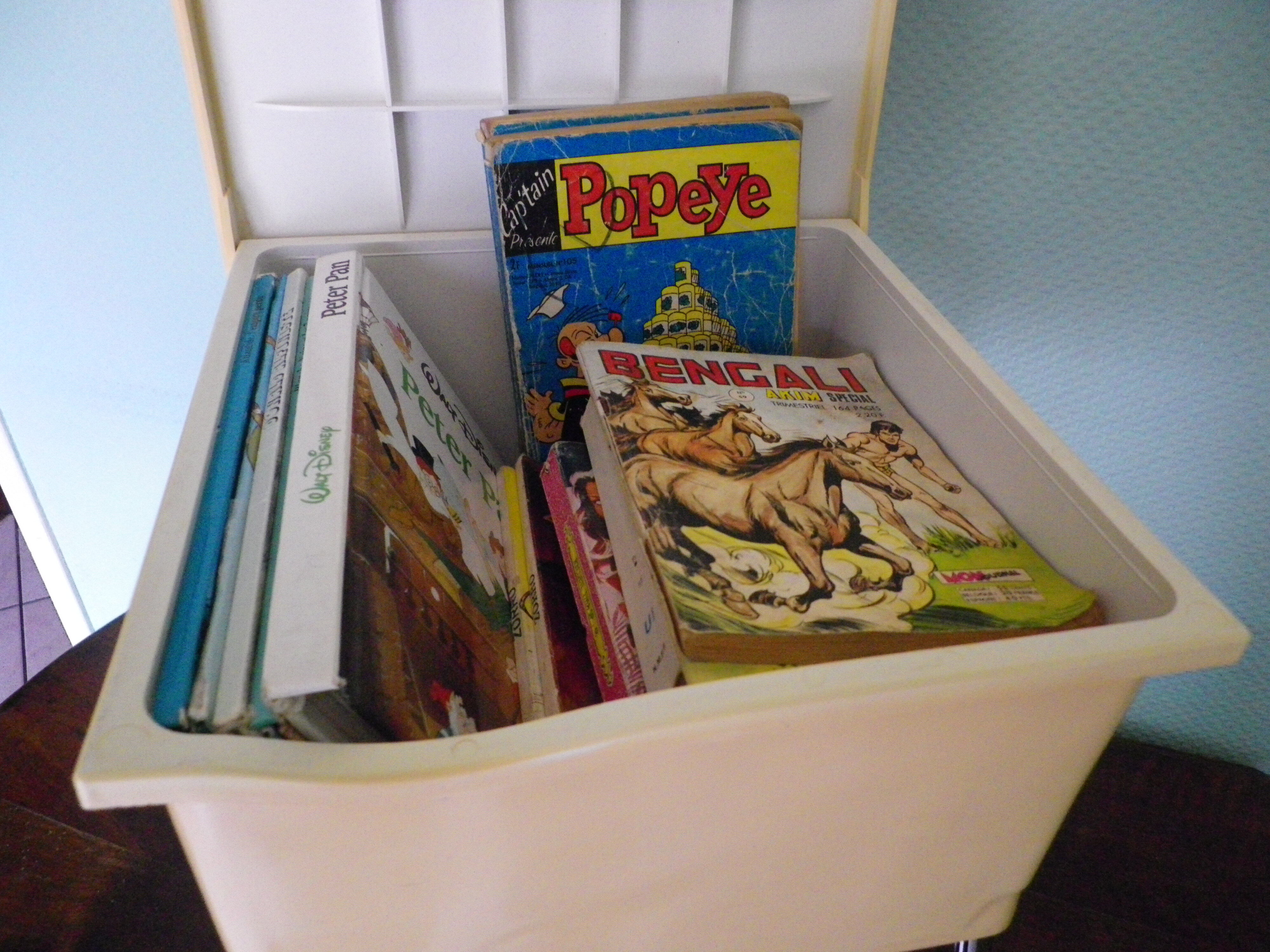 Vintage stool with storage box -1960s