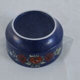 Vintage coffee set - blue and red flower patterns