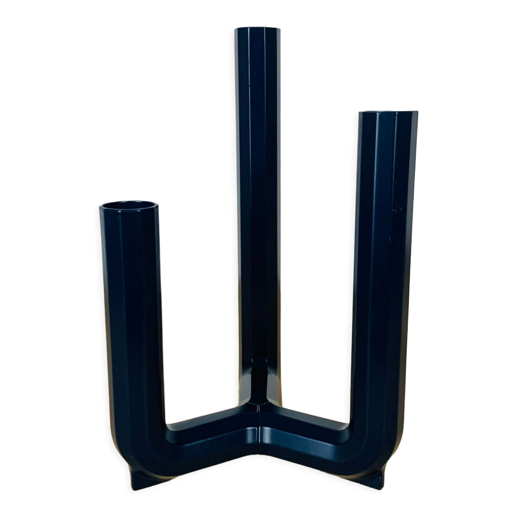 Design candle holder Henrik Preutz, PS 2017, for Ikea metal blue