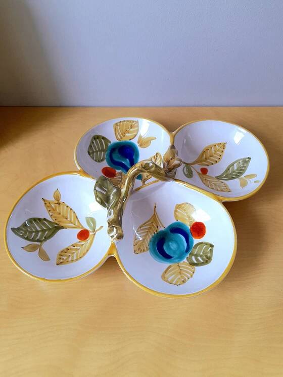 Italian ceramic aperitif serving bowl