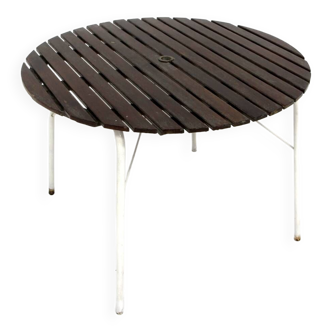 Teak and metal garden table, Sweden, 1960