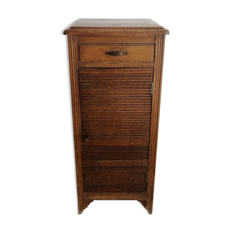 Curtain binder style cabinet