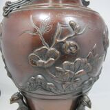 ancien vase en bronze chinois japonais japon