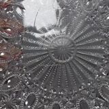 Vintage pressed glass bell jar