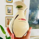 Vintage pitcher vase 50/60 modernist Poët Laval Liliane