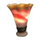 Vase lamp in glass paste and bronze signed Florea SILVIU