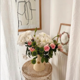 Stool high table vintage cannage