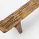 Mid century low wooden bench, France ca. 1850