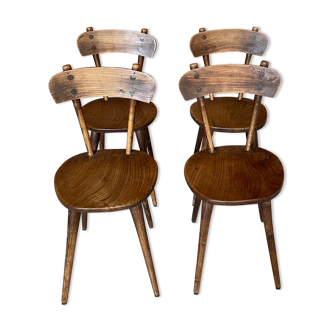 Chaises en bois vintage 60's