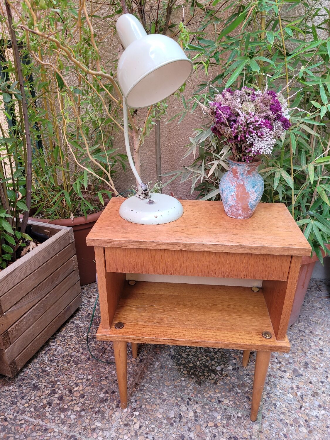 Vintage bedside table
