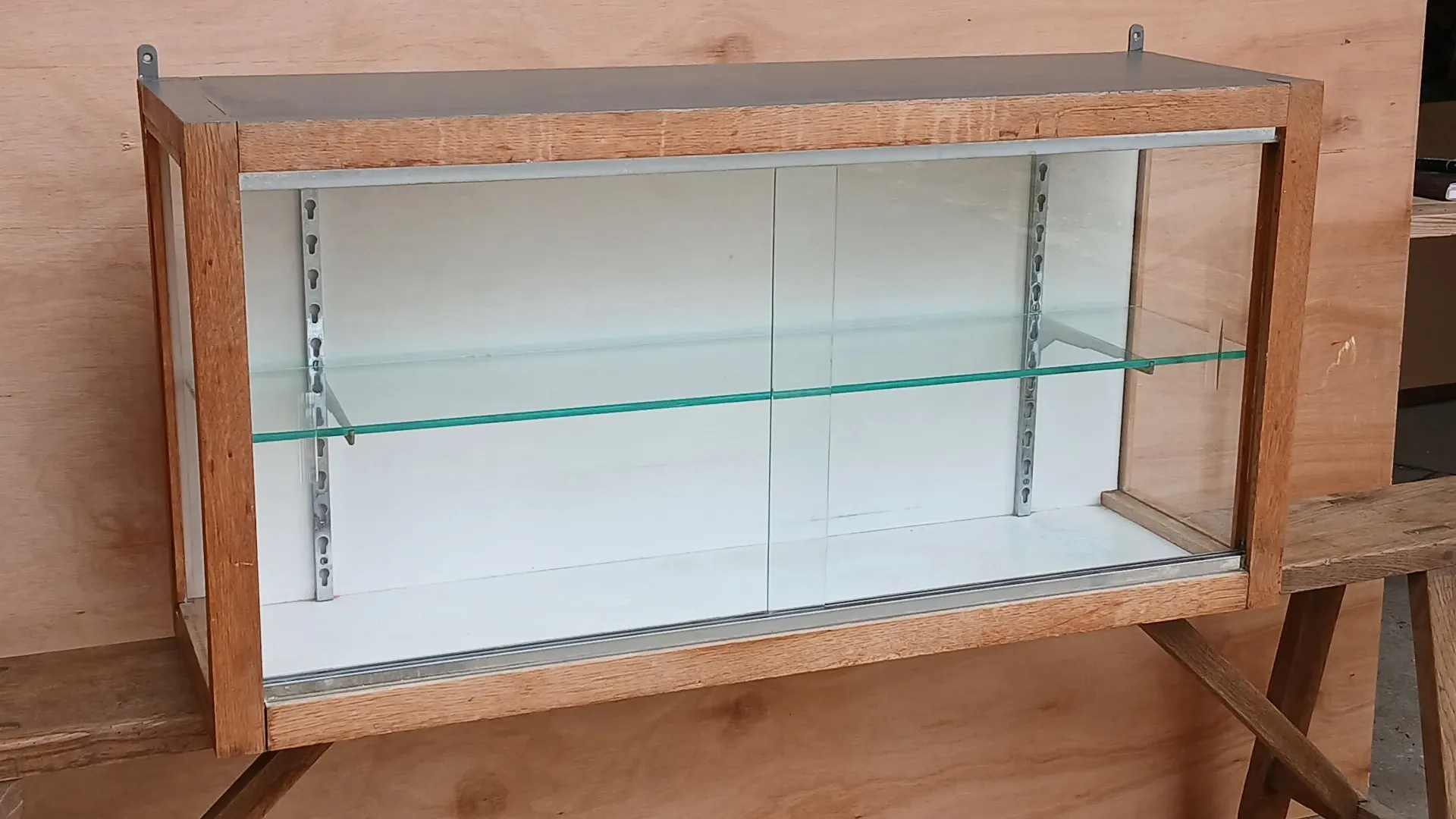 1950s wall display cabinet