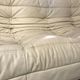 Togo sofa in beige leather by Michel Ducaroy for Ligne Roset, 1986