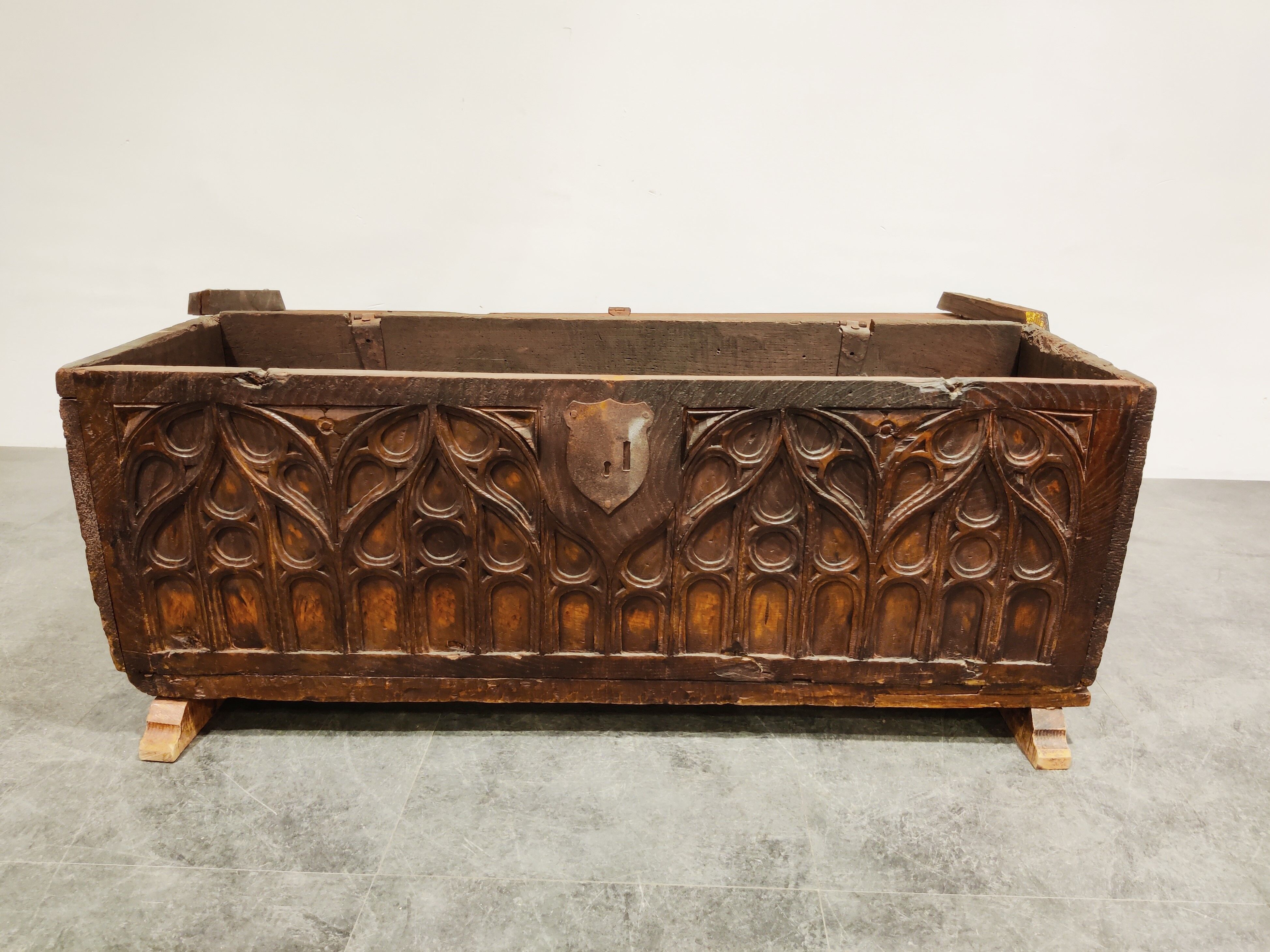 Gothic 16th century blanket chest