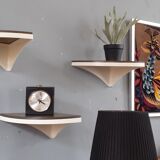 Three vintage corner shelves 70s