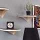 Three vintage corner shelves 70s