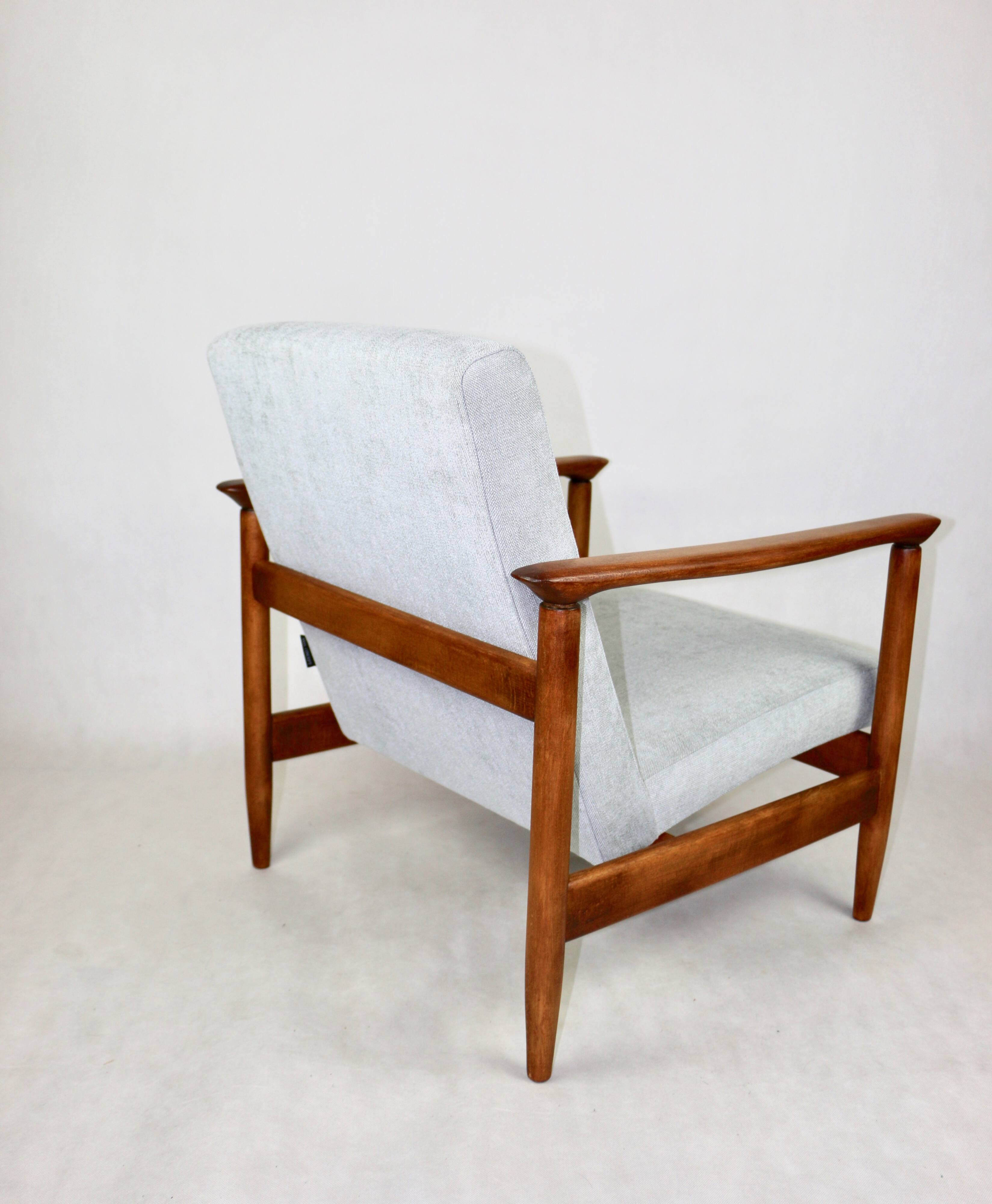 Light Blue GFM-142 Armchair by Edmund Homa, 1970s