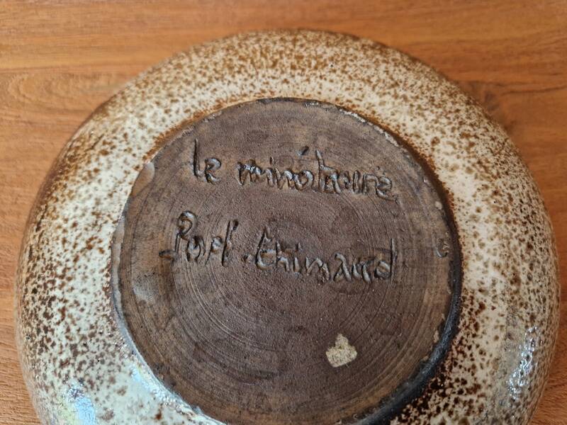 Paul Quere (1931-1993), Le Minotaure workshop in Port Grimaud - Hollow cup