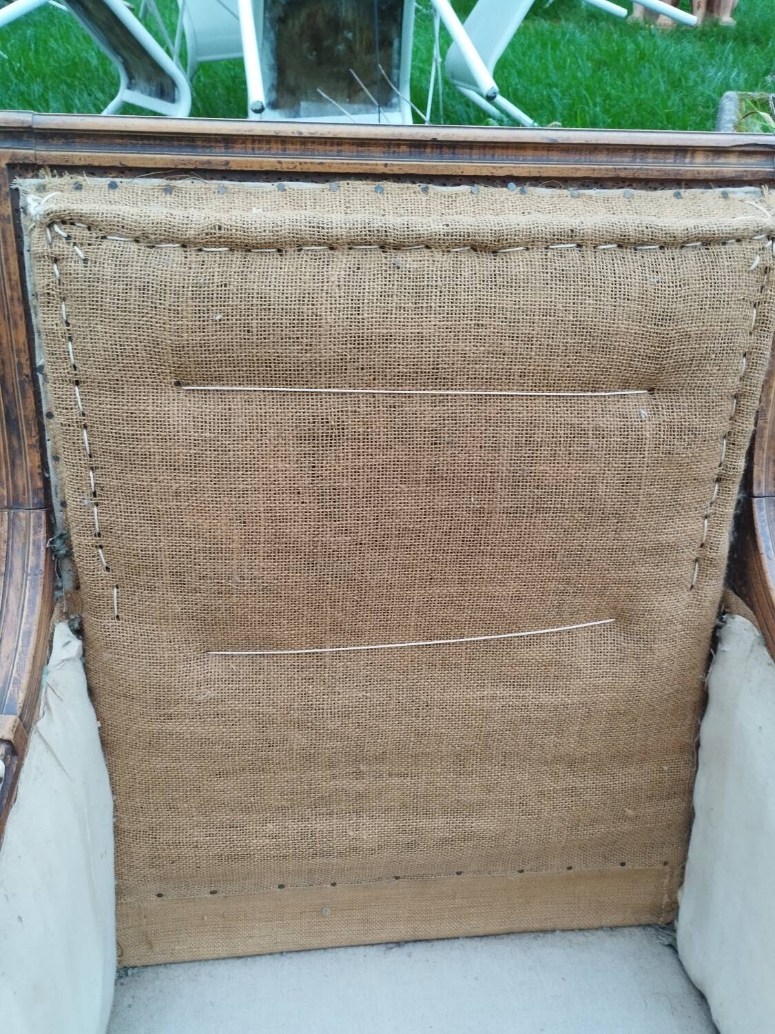 Paire de fauteuils anciens style louis xvi