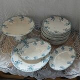 Longwy iron earth dinnerware set