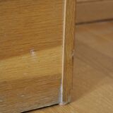 Filing cabinet with curtain