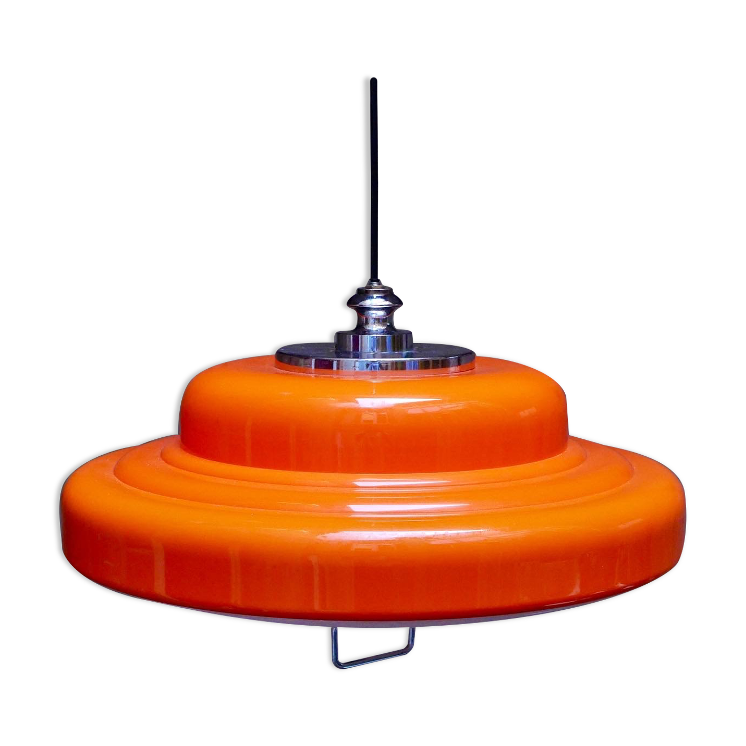 Orange space age suspension