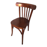 Old baumann style bistro chair dark wood