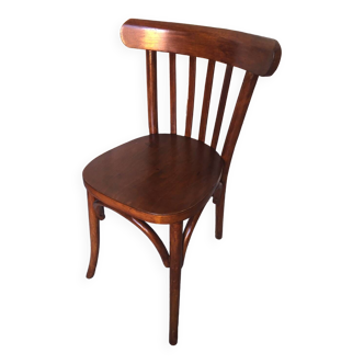 Old baumann style bistro chair dark wood