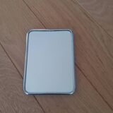 Chrome barber mirror to stand